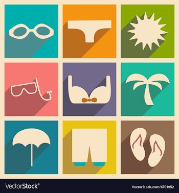 Flat with shadow concept and mobile application vector image