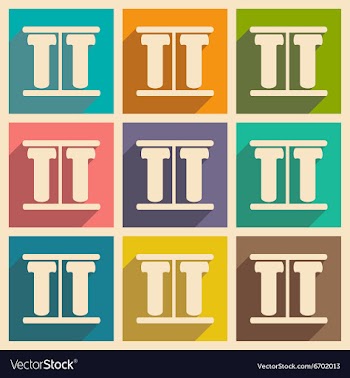 Flat with shadow concept and mobile application vector image