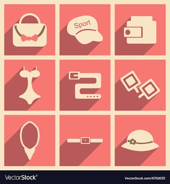 Flat with shadow concept and mobile application vector image
