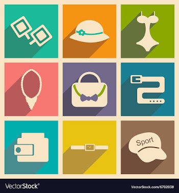 Flat with shadow concept and mobile application vector image