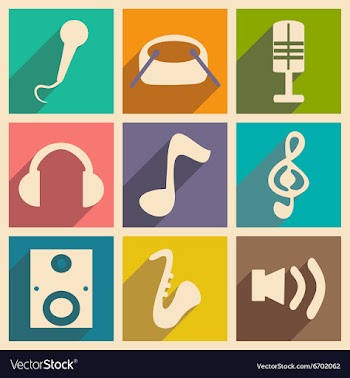 Flat with shadow concept and mobile application vector image