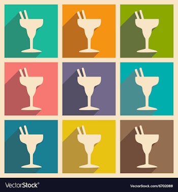 Flat with shadow concept and mobile application vector image