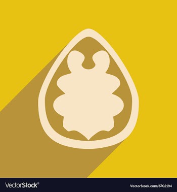 Flat with shadow concept and mobile application vector image