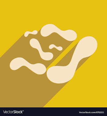 Flat with shadow concept and mobile application vector image