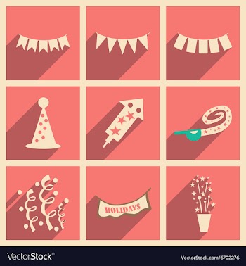 Flat with shadow concept and mobile application vector image