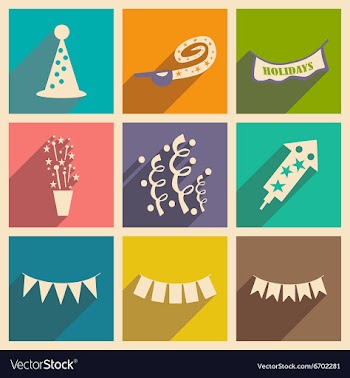 Flat with shadow concept and mobile application vector image