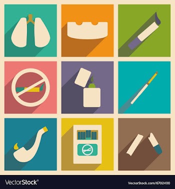 Flat with shadow concept and mobile application vector image