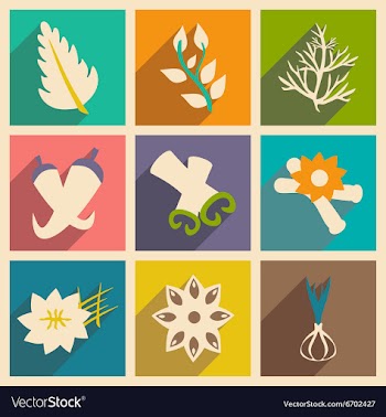 Flat with shadow concept and mobile application vector image