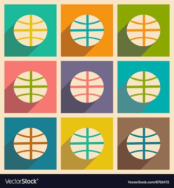 Flat with shadow concept and mobile application vector image