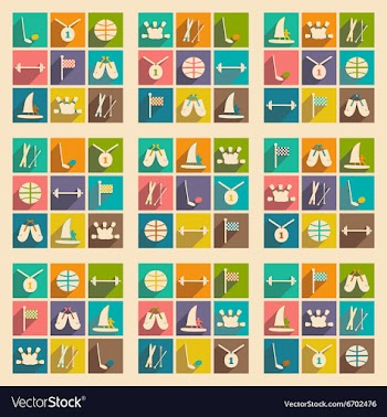 Flat with shadow concept and mobile application vector image