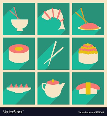 Flat with shadow concept and mobile application vector image