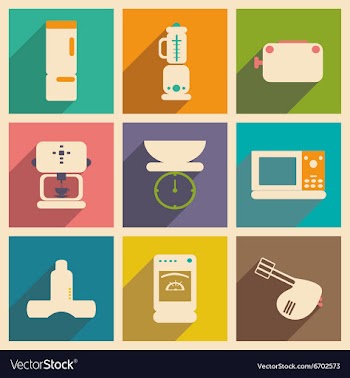 Flat with shadow concept and mobile application vector image