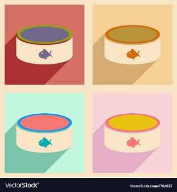 Flat with shadow concept and mobile application vector image