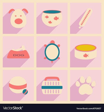 Flat with shadow concept and mobile application vector image