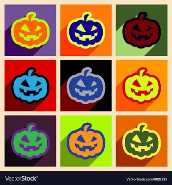 Flat with shadow concept and mobile application vector image