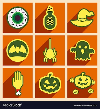 Flat with shadow concept and mobile application vector image