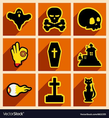 Flat with shadow concept and mobile application vector image