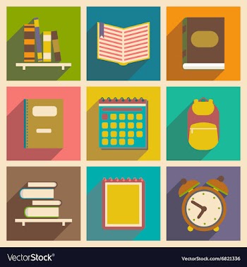 Flat with shadow concept and mobile application vector image
