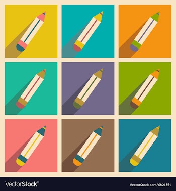 Flat with shadow concept and mobile application vector image