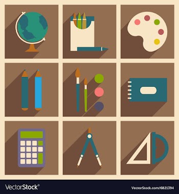 Flat with shadow concept and mobile application vector image