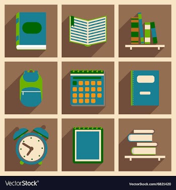 Flat with shadow concept and mobile application vector image