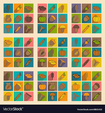 Flat with shadow concept and mobile application vector image
