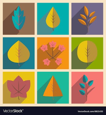Flat with shadow concept and mobile application vector image