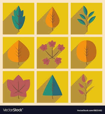 Flat with shadow concept and mobile application vector image