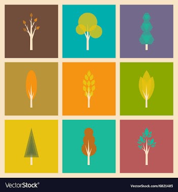 Flat with shadow concept and mobile application vector image