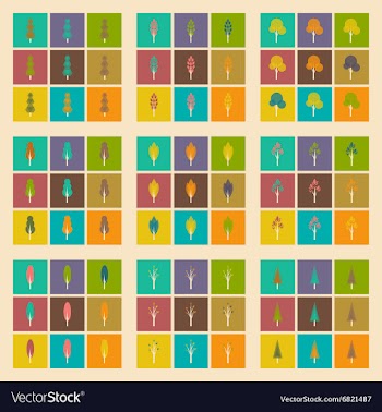 Flat with shadow concept and mobile application vector image