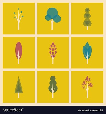 Flat with shadow concept and mobile application vector image