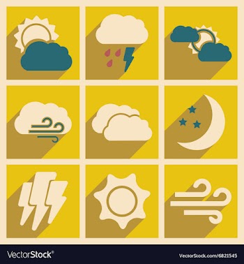 Flat with shadow concept and mobile application vector image