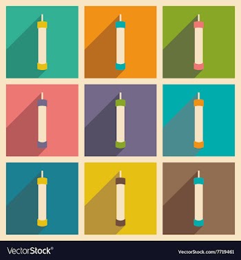 Flat with shadow concept and mobile application vector image