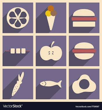Flat with shadow concept and mobile application vector image