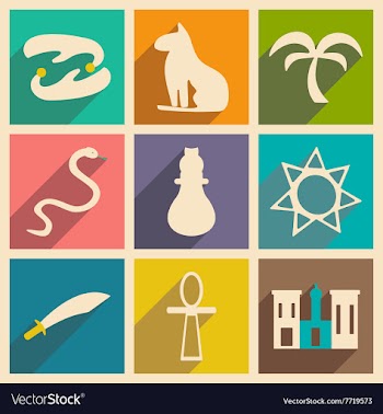 Flat with shadow concept and mobile application vector image