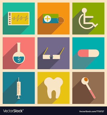 Flat with shadow concept and mobile application vector image