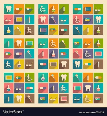 Flat with shadow concept and mobile application vector image