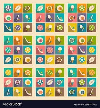 Flat with shadow concept and mobile application vector image