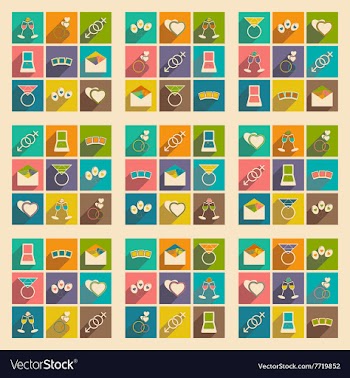 Flat with shadow concept and mobile application vector image