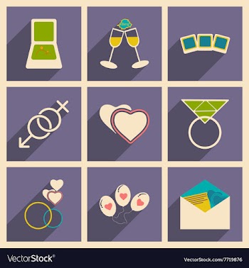 Flat with shadow concept and mobile application vector image