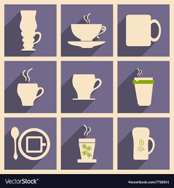 Flat with shadow concept and mobile application vector image