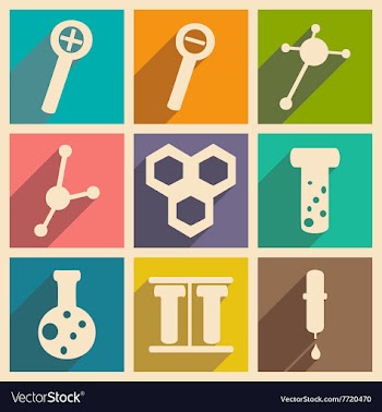 Flat with shadow concept and mobile application vector image