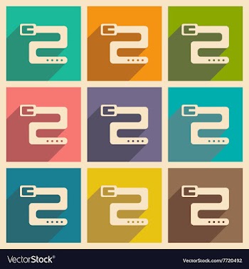 Flat with shadow concept and mobile application vector image