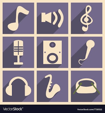 Flat with shadow concept and mobile application vector image
