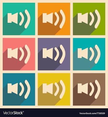 Flat with shadow concept and mobile application vector image