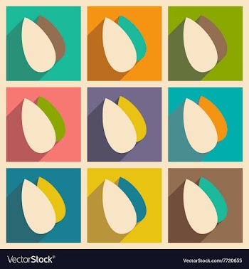 Flat with shadow concept and mobile application vector image