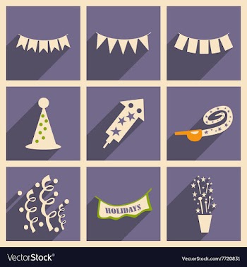 Flat with shadow concept and mobile application vector image