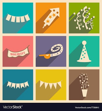 Flat with shadow concept and mobile application vector image