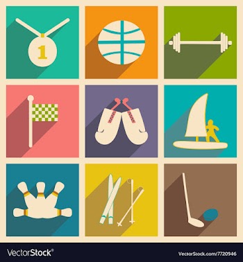 Flat with shadow concept and mobile application vector image