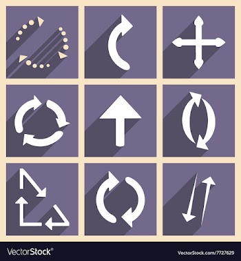 Flat with shadow concept and mobile application vector image